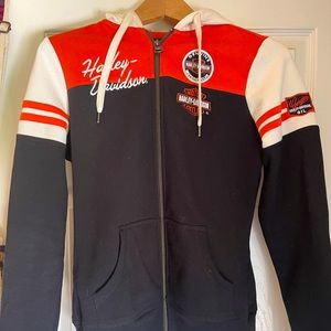 Women’s Harley Davidson Zip up hoodie.